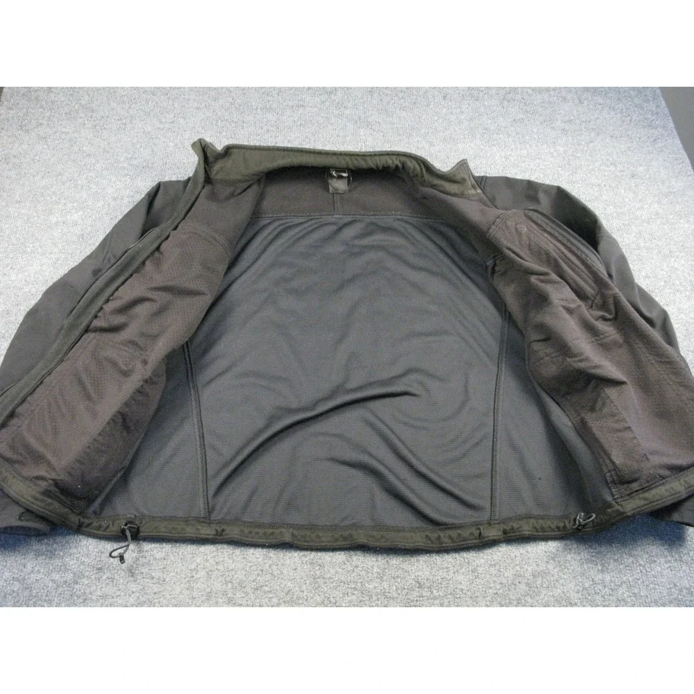 The North Face Mens‎ Fleece Jacket Black Full Zip Outdoor Hiking Apex Bionic L